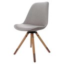 Ver imagem 1 de Cadeira Luana Cor Cinza com Base Giratoria - 64422