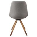 Ver imagem 3 de Cadeira Luana Cor Cinza com Base Giratoria - 64422