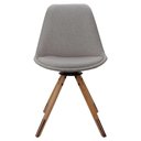 Ver imagem 2 de Cadeira Luana Cor Cinza com Base Giratoria - 64422