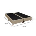 Ver imagem 3 de Base Box Queen com 12 Pés em Madeira Bege