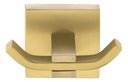 Ver imagem 2 de Cabide Duplo Dourado Fosco Quadrado em Aço Inox