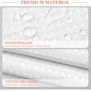 Ver imagem 4 de Barossa Design Cortina de Chuveiro Branca de Trama 183 X 183