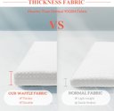 Ver imagem 2 de Barossa Design Cortina de Chuveiro Branca de Trama 183 X 183