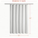 Ver imagem 5 de Barossa Design Cortina de Chuveiro Branca de Trama 183 X 183