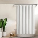 Ver imagem 6 de Barossa Design Cortina de Chuveiro Branca de Trama 183 X 183