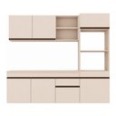 Ver imagem 7 de Cozinha Modulada Compacta Suspensa 211,5cm Milano Multimóveis MP2410 - Vanilla
