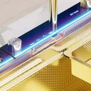 Ver imagem 6 de Cuba Gourmet Premium Inox Pia Torneira Lavador de Copos Mangueira Cozinha Monocomando Dispenser Dosa