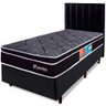 Cama Box Solteiro + Colchão Molas Ensacadas e Cabeceira 88x188x57CM BF Colchões - 1