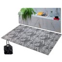 Ver imagem 1 de Tapete Sala Quarto 2,00x2,50 Antiderrapante Moderno Modelos Organic Preto