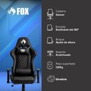 Ver imagem 7 de Cadeira Gamer Fox Racer Extreme Preta Wz-410