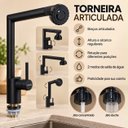 Ver imagem 5 de Torneira Denver Preta Via Articulada Aço Inox 304 Goldenx