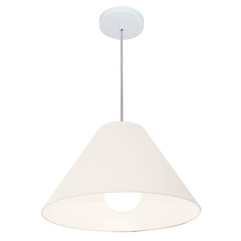 Pendente Cone Branco MJ-4078 Para Mesa de Jantar e Estar