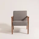 Ver imagem 5 de Poltrona Decorativa Madeira Maciça Jequitibá Assento com Persintas Elásticas e Algodão Julia