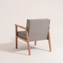 Ver imagem 6 de Poltrona Decorativa Madeira Maciça Jequitibá Assento com Persintas Elásticas e Algodão Julia