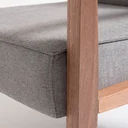 Ver mais imagens de Poltrona Decorativa Madeira Maciça Jequitibá Assento com Persintas Elásticas e Algodão Julia