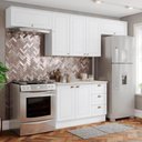 Ver imagem 2 de Cozinha Modulada 5 Pecas 280 Cm Americana Branco Calcare Henn