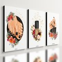 Ver imagem 1 de Kit 3 Quadro Decorativo Manicure Nail Designer Unhas Moderno 40x28cm