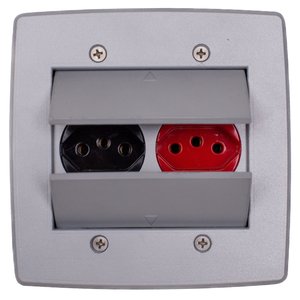 Caixa de Tomada Piso Embutir Cinza