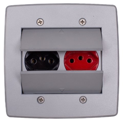 Caixa de Tomada Piso Embutir Cinza