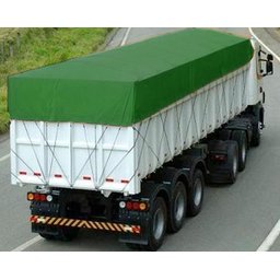 Lona CK600 4,5x2m Verde em Pvc Com Ilhós em Latão Para Caminhão e Transporte Carga 650gr/m² - 1