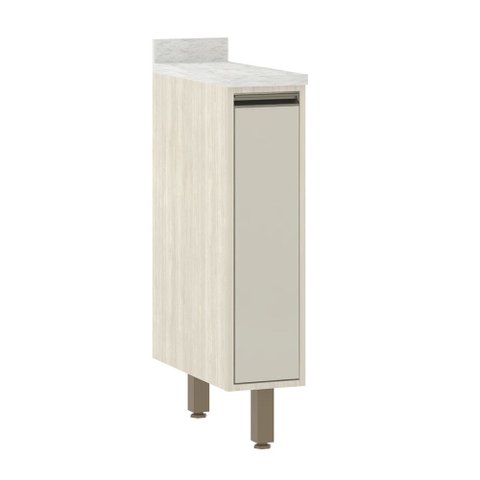 Balcão de Cozinha com Tampo 20cm 1 Porta Linea Luciane Móveis