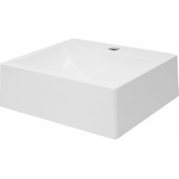 Pia Cuba Sobrepor para Banheiro de Mármore Sintético Branco Roma 41 X 36,5 Quanta Compositos Cuba So - 3