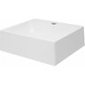 Pia Cuba Sobrepor para Banheiro de Mármore Sintético Branco Roma 41 X 36,5 Quanta Compositos Cuba So - 3