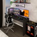 Ver imagem 1 de Mesa Gamer Battlestation Onix Tx - Panorama Móveis