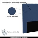 Ver imagem 3 de Cabeceira Decorativa Queen Size 1,40M Givenchy Suede Azul Marinho - Gran Belo