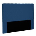 Ver imagem 1 de Cabeceira Decorativa Queen Size 1,40M Givenchy Suede Azul Marinho - Gran Belo