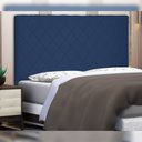 Ver imagem 5 de Cabeceira Decorativa Queen Size 1,40M Givenchy Suede Azul Marinho - Gran Belo