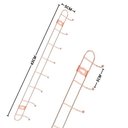 Ver imagem 6 de Cabideiro de Parede Suporte Aramado Multiuso Organizador Utensilios Domesticos 8 Ganchos Rose Gold