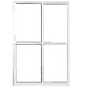 Ver imagem 1 de Porta Sacada 2 Folhas Alumínio Branco Linha 25: 210 x 120