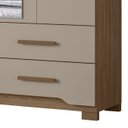 Ver imagem 6 de Guarda Roupa Casal 160cm com Espelho Cancum Carvalho/fendi Z17 - Mpozenato