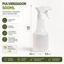 Ver imagem 6 de Kit 10 Pulverizador Manual Multiuso Gatilho Anatômico Transparente 500ml Yeet