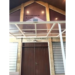 Luminária Solar com Sensor e Controle Remoto 380 Lumens 3 Cabeças Placa com Fio - 4
