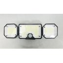 Ver imagem 1 de Luminária Solar com Sensor e Controle Remoto 380 Lumens 3 Cabeças Placa com Fio