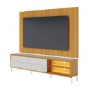 Ver imagem 2 de Painel TV 65" Bancada 2 Portas 220cm de Correr Pés Metálicos Samira C04 - D'Rossi
