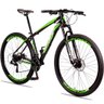 Bicicleta Aro 29 Dropp Aluminum 24 Vel Câmbio Traseiro Freio a Disco Bike Mtb Alumínio Preto+verde - 2