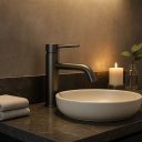 Ver imagem 2 de Torneira de Água Fria Bica Baixa para Banheiro Acabamento Grafite Escovado - Dp5101 Drop Metais