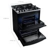 Fogão Brastemp 5 Bocas Automático Mesa de Vidro Forno Duplo BFD5VCE - 6