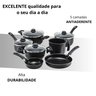 Jogo de Panelas Premium Antiaderente 7 Pecas Preto - 2