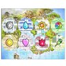 Quebra-Cabeça 90 Peças 30cm Pokémon Mapa E Kanto - 1