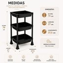 Ver imagem 7 de Estante Plastica 3 Andares Organizadora Cozinha Banheiro Lavanderia Quarto Despensa Multiuso