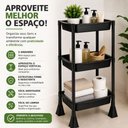 Ver imagem 3 de Estante Plastica 3 Andares Organizadora Cozinha Banheiro Lavanderia Quarto Despensa Multiuso