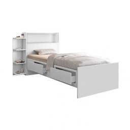 Cama Solteiro Baú 2 Gavetas Isa - 2