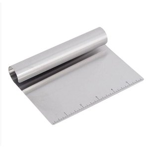 Espatula Cortador de Cozinha - Raspador para Massas e Bolos - Original em Inox - Legumes Confeiteiro