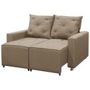 Ver imagem 5 de Sofá Retrátil e Reclinável 2 Lugares Bariloche 1.50cm C/ Molas - Linho