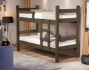 Ver imagem 1 de Beliche Solteiro em MDF 199x94cm Leticia Marrom/Castanho Wood