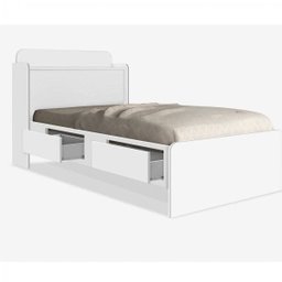 Cama Solteiro com Baú 2 Gavetas Tamires - 2 Cama Solteiro com Baú 2 Gavetas Tamires - 2